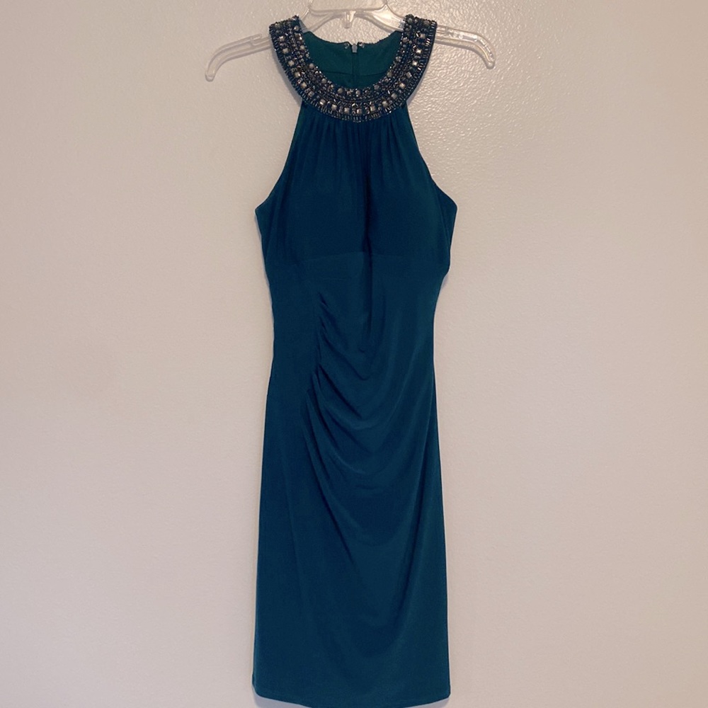 Cache evening dress, teal